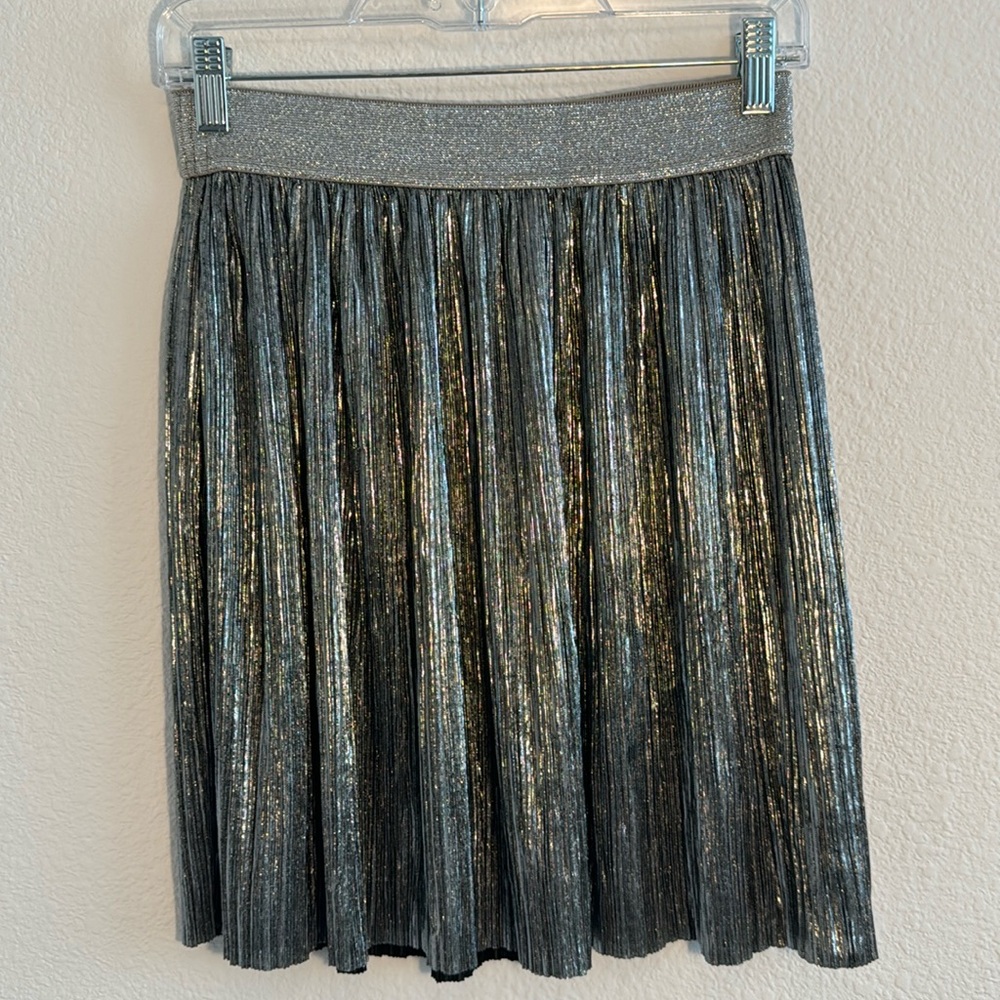 Silver/Metallic Skate Skirt (xs)